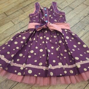 Matilda Jane Purple and Gold Polka Dot Dress